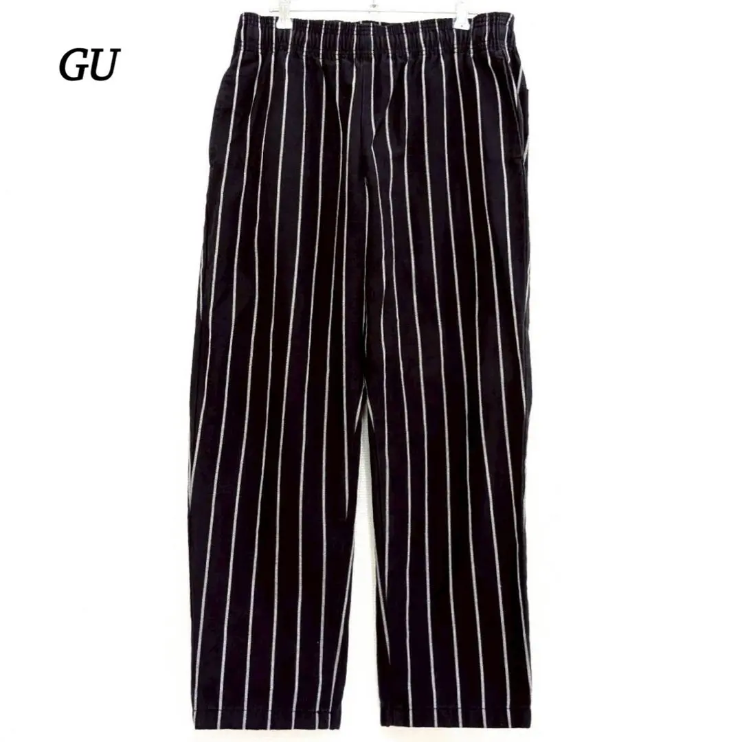Thumbnail of GU Tapered Pants 【M】 Men's Drawstring Waist Elastic Navy