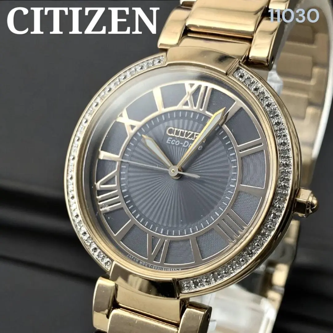 超希少　CITIZEN　エコドライブ　ダイヤモンドベゼル　海外限定 2025年最新】シチズン エコドライブ ダイヤベゼルの人気アイテム