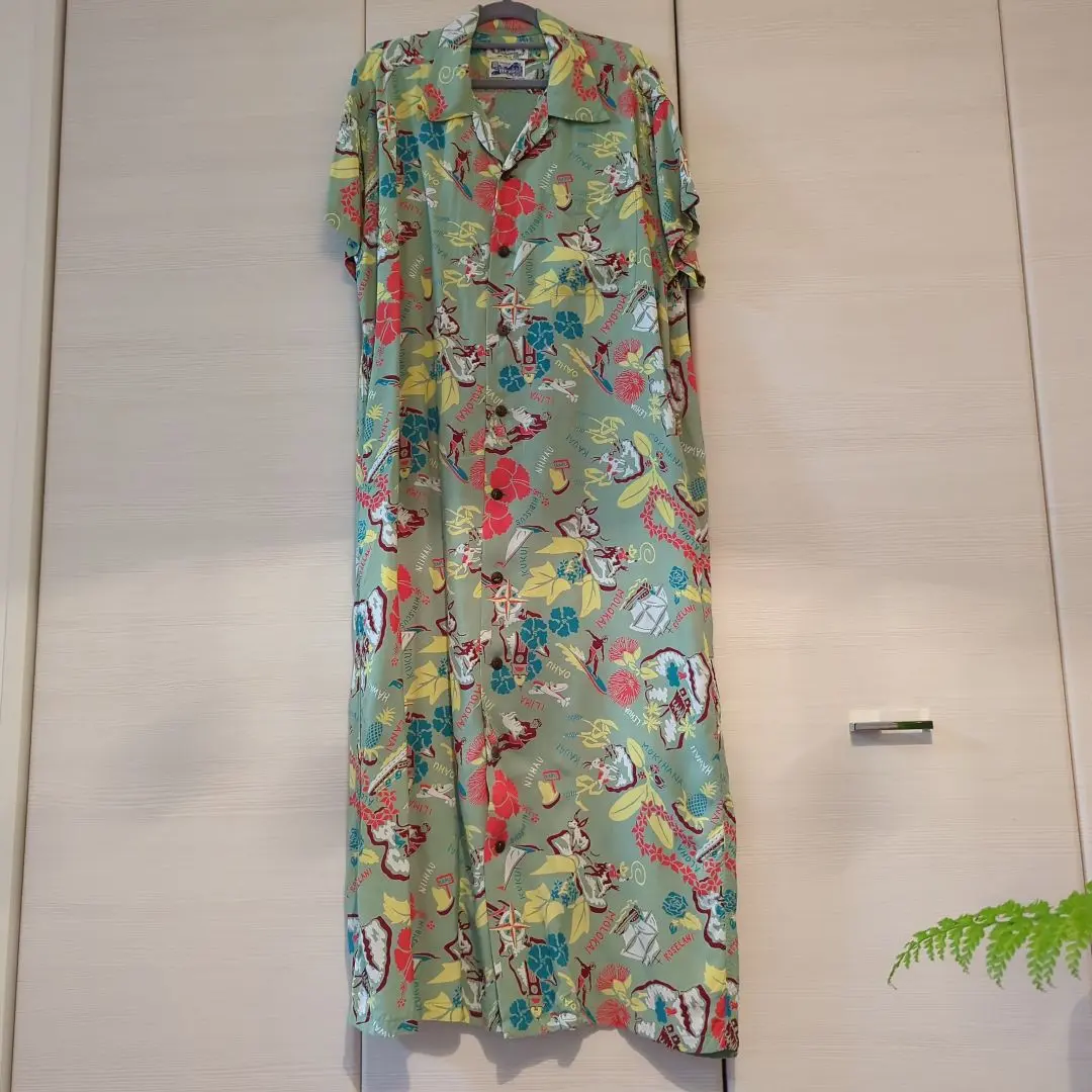 美品！BEAMS×SUN SURF コラボアロハロングワンピース 総柄
