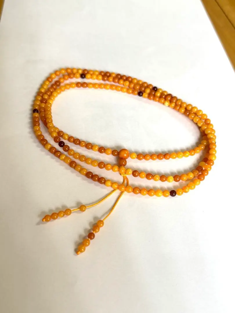 Thumbnail of Natural Beeswax Long Necklace / Multi-strand Bracelet