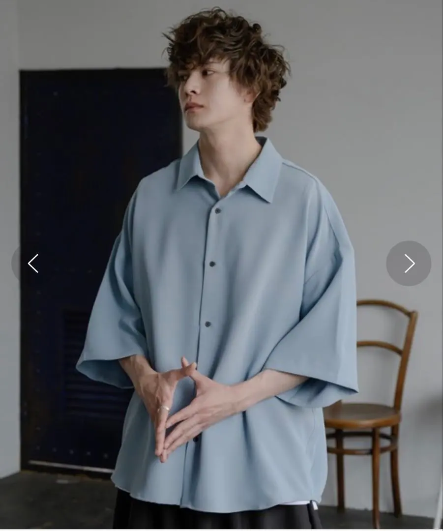 Thumbnail of KUUUPY Short Sleeve Shirt, Light Blue