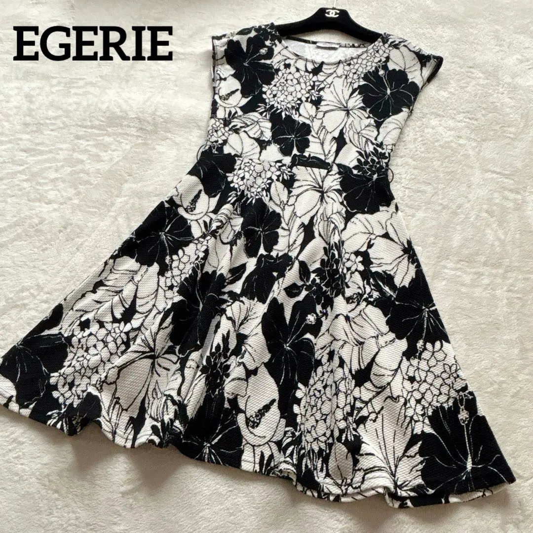 Thumbnail of Beautiful Condition ✨ EGERIE PARIS Made in France Floral Flare Dress