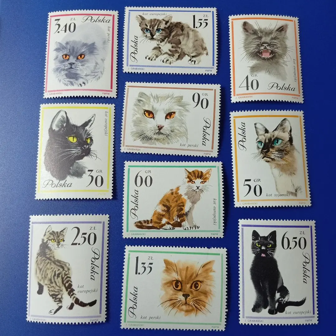 3250 外国切手 ポーランド 1964年 鳥類シリーズ 7種 未使用 3250 外国切手 ポーランド 1964年 鳥類シリーズ 7種 未使用 3250