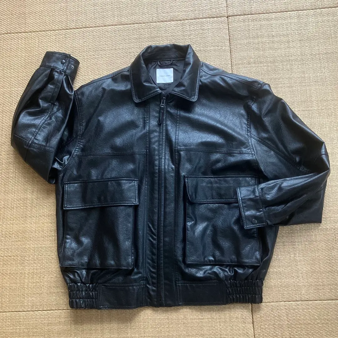 Thumbnail of FREAK'S STORE Black Leather Jacket