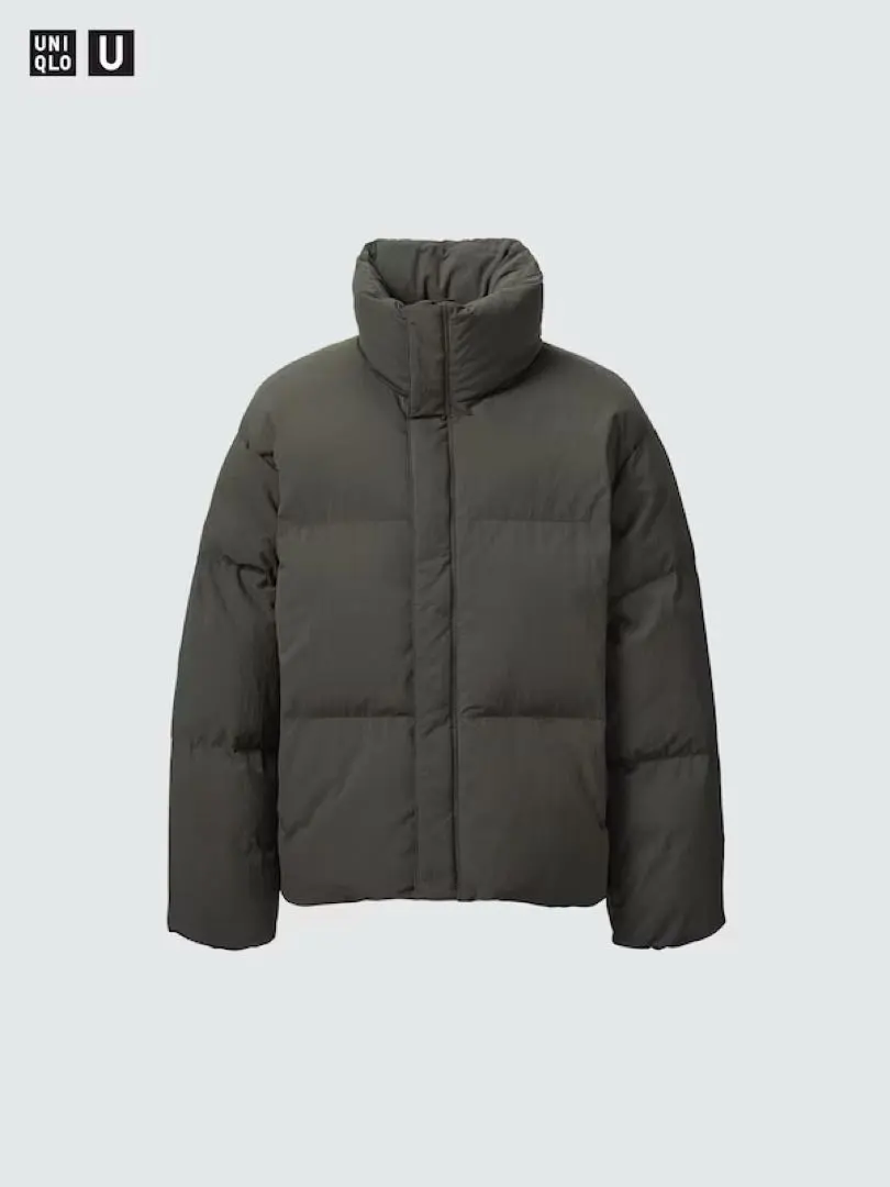 美品 UNIQLO U 羽絨外套 橄欖綠 XS 的縮圖