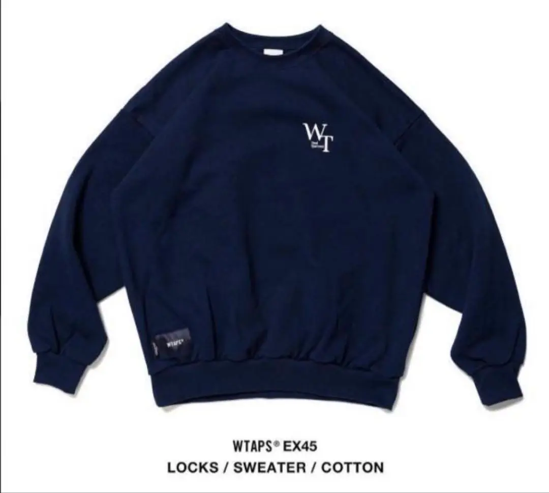 W)taps - WTAPS 2022FW LOCKS SWEATER NAVY XLサイズの通販 by