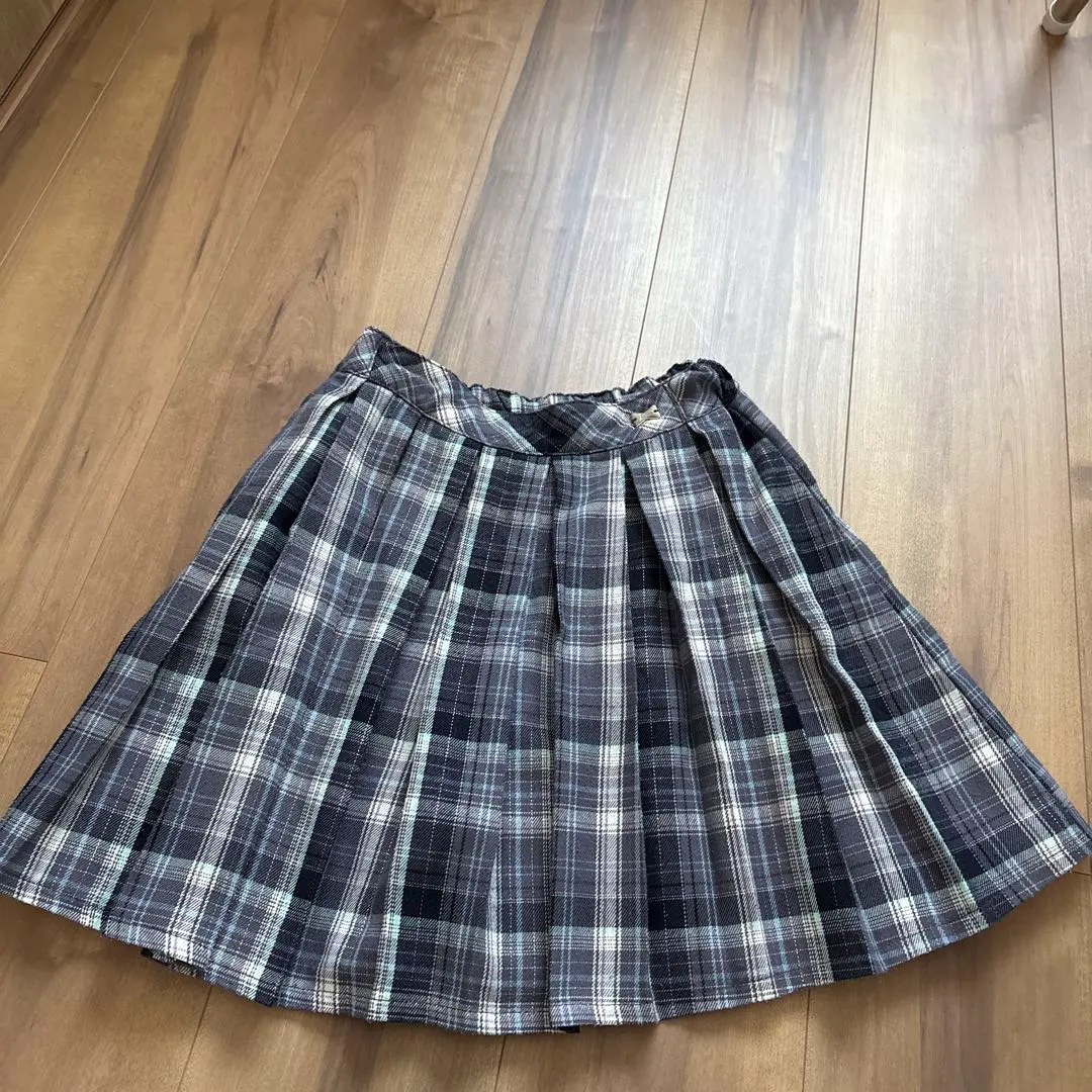Thumbnail of Checkered pleated mini skirt