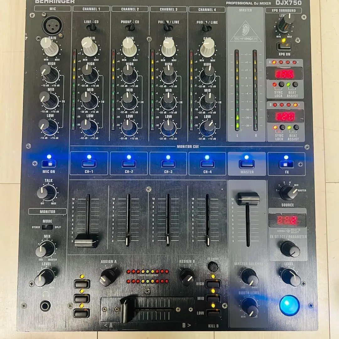 ベリンガー DJミキサー BPMカウンター 5ch エフェクト DJX750 ① 51WMd5K7ACL._UF350,350_QL80_.jpg