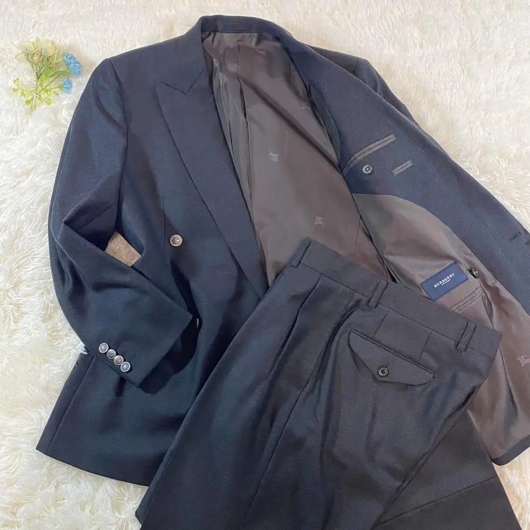 HGC-U251/美品 BURBERRY LONDON ツイード スーツ 13 HGC-U251/美品 BURBERRY LONDON ツイード スーツ 13