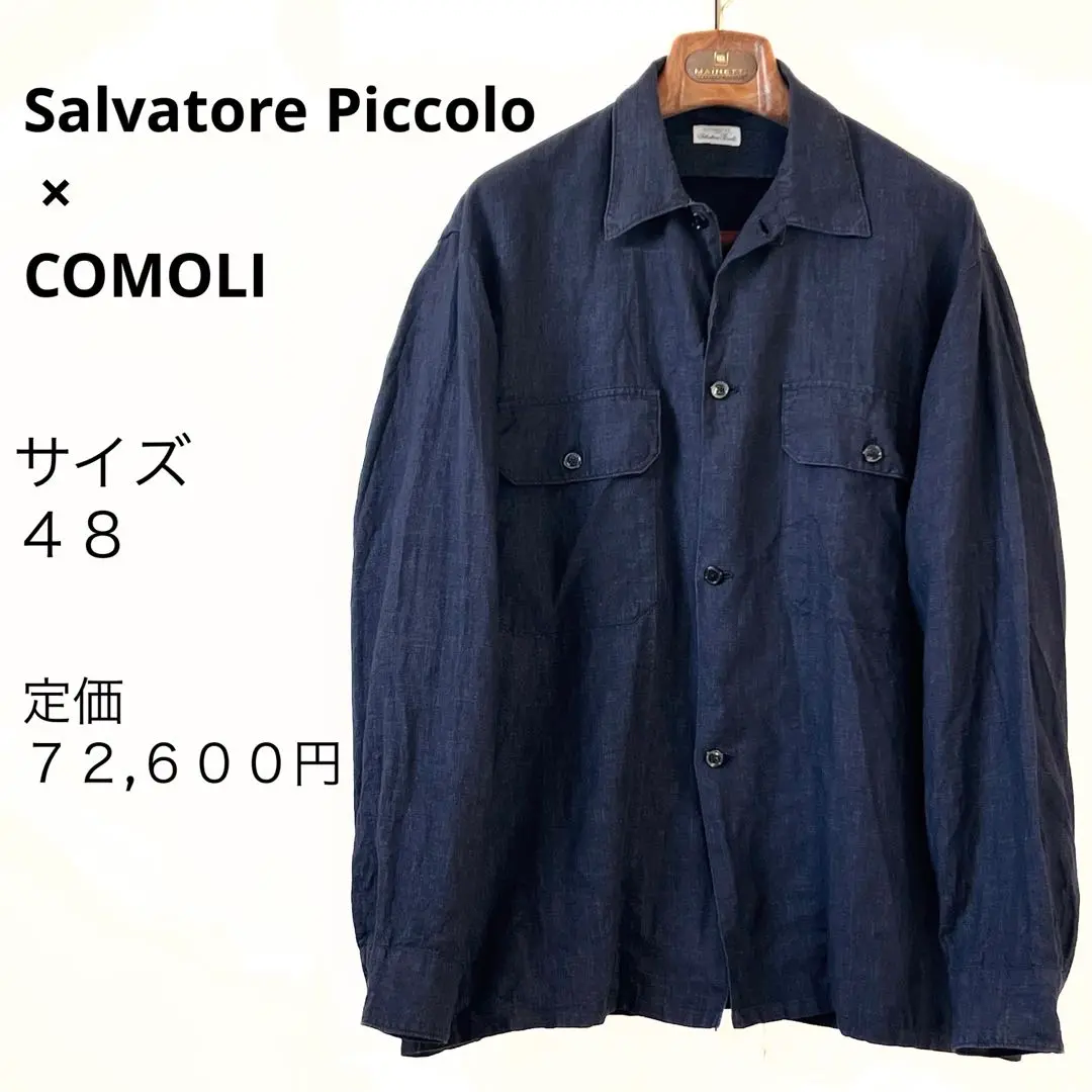 COMOLI 22SS リネンCPOシャツ size46 ブラック 楽天市場】美品 COMOLI コモリ リネン C.P.O シャツ メンズ