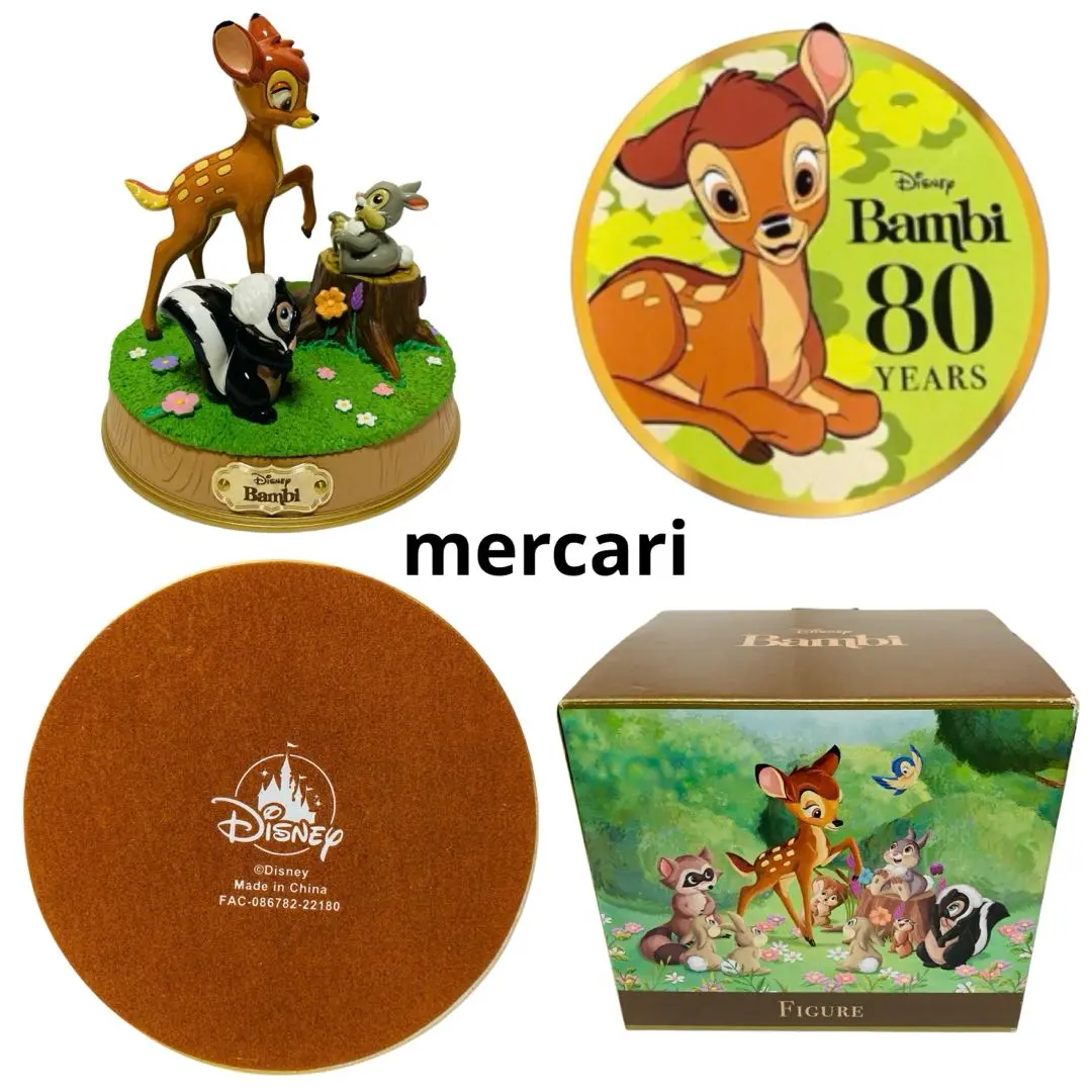 ディズニーストア　バンビ　フィギュア　80周年【ME89】 80周年記念！ディズニーストア『バンビ』グッズ -