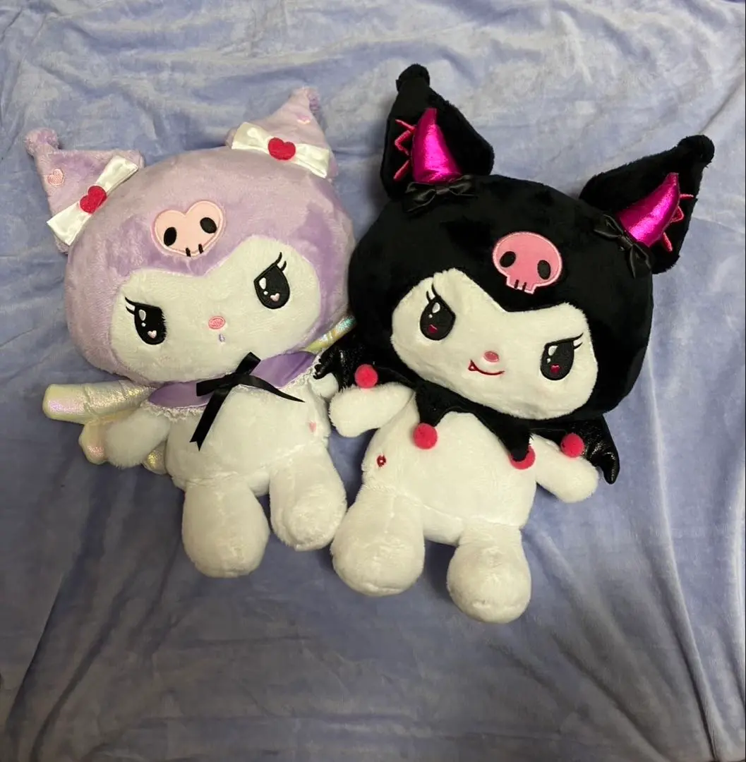 クロミ　一番くじ　天使・悪魔　ぬいぐるみ　　ラスト Amazon.co.jp: クロミくじ 天使と悪魔 2点セット 2等 ぬいぐるみ