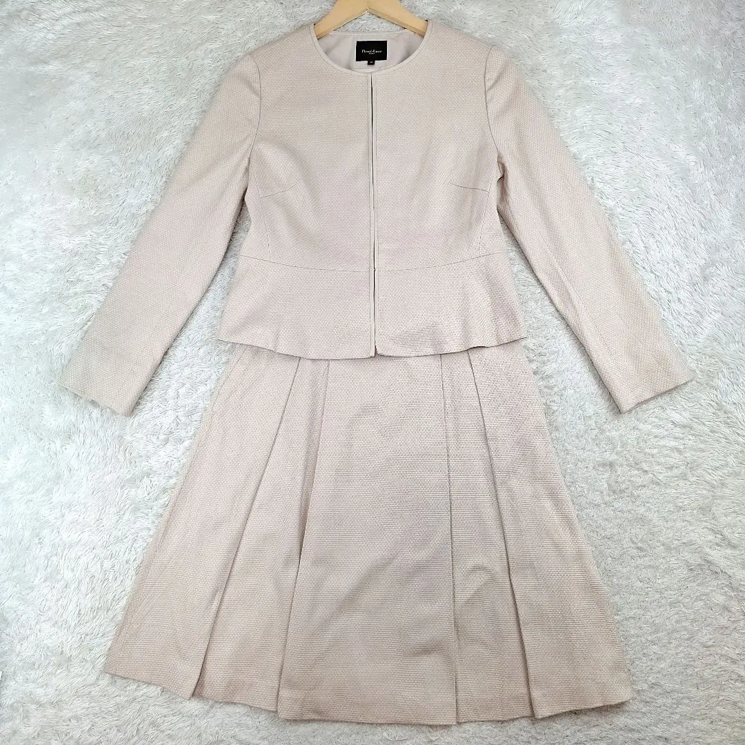 Thumbnail of Demi Luxe BEAMS - Collarless Skirt Suit Set - Size 40