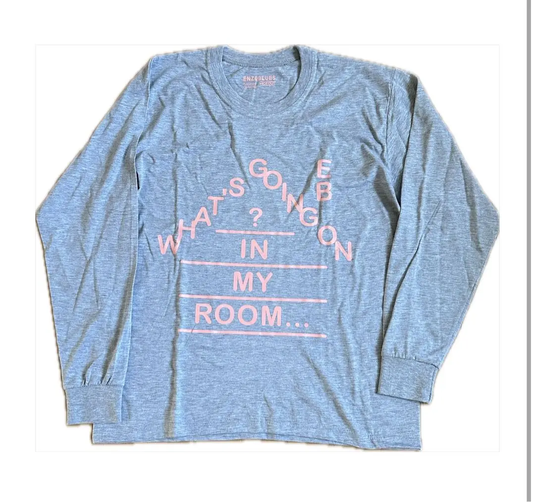 Tシャツ・カットソー [ENZO BLUES] PIXEL LOGO T-SHIRT : 3color グレー（灰色）系 ENZO BLUES(エンゾーブルース) Tシャツ