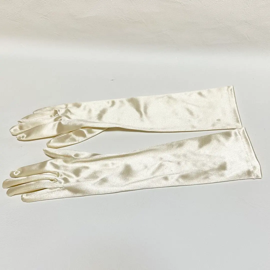 Thumbnail of Wedding Gloves Satin 40cm Ivory