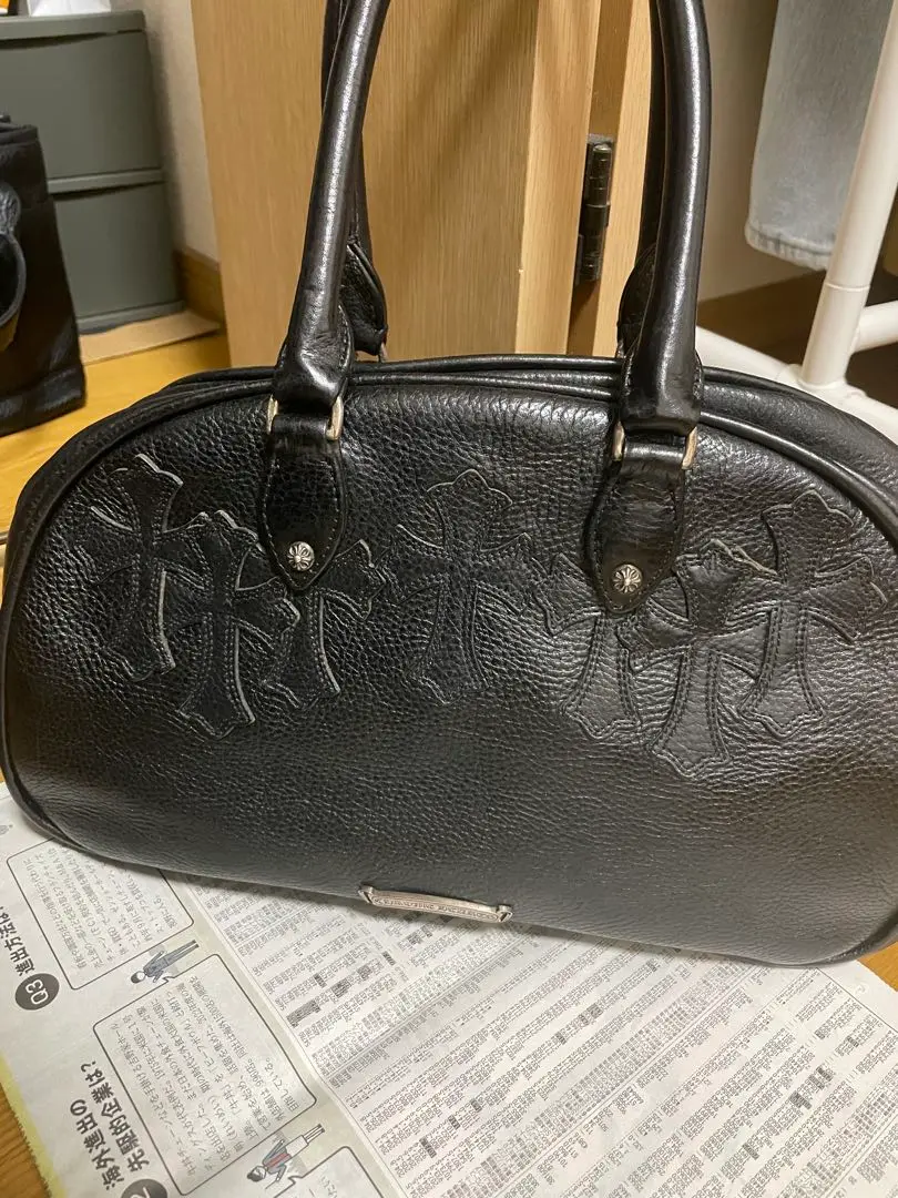 CHROME HEARTS SMALL GYM BAG クロムハーツ スモール レザージム