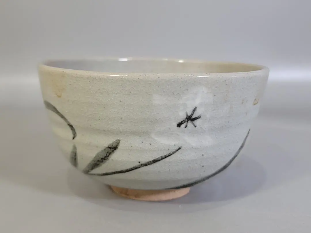 Thumbnail of Tea ceremony utensils: old matcha tea bowl, with mark