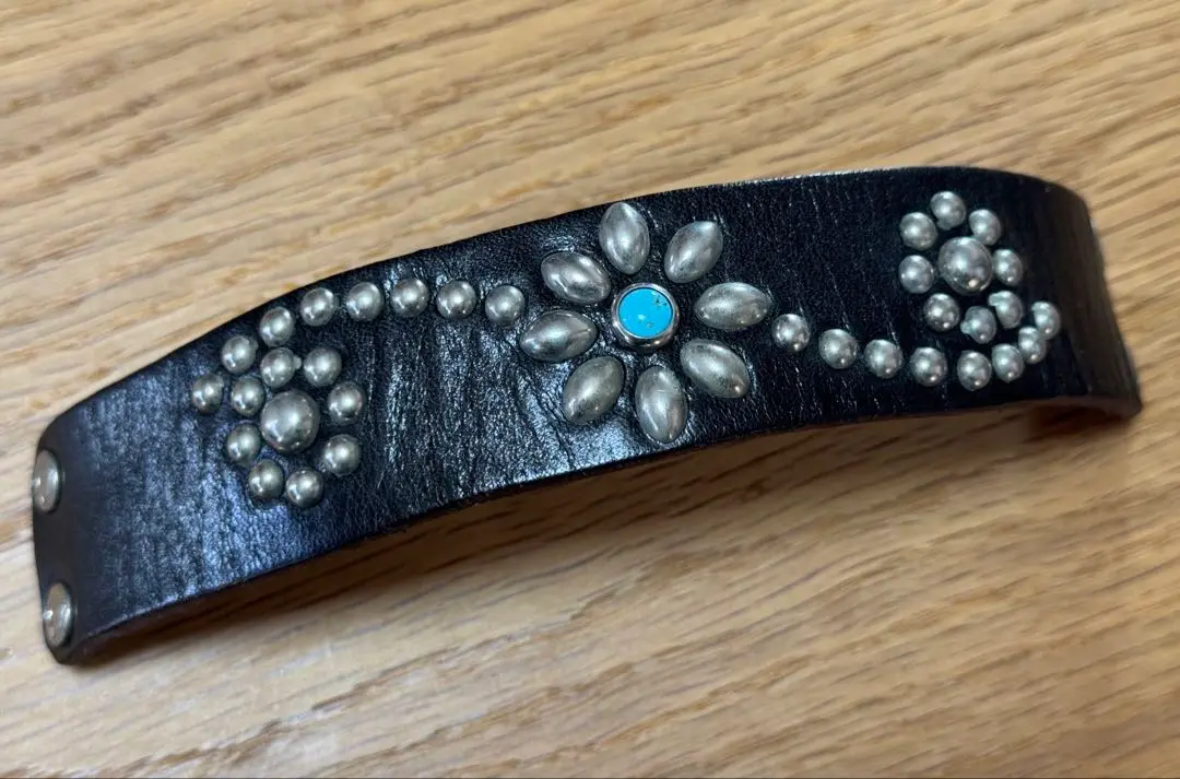 HTC ブレスレット ライトブラウン フラワーター コイズ 0.75 HTC(Hollywood Trading Company) Bracelet #D Turquoise 0.75