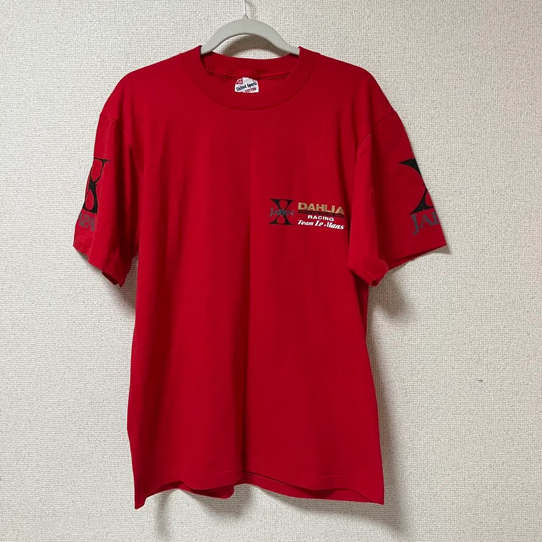X JAPAN ダリアＴシャツ 男女兼用フリーサイズ レーシング hide X JAPAN ダリアTシャツ 男女兼用フリーサイズ レーシング hide
