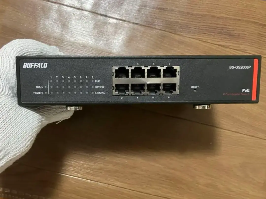 Nia　BUFFALO BS-GS2008P １台 「新品未開封品」 Amazon | BUFFALO レイヤー2 Giga PoE スマートスイッチ 8ポート