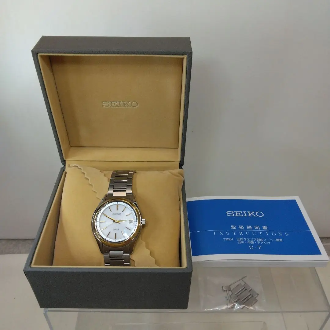 【美品稼働】SEIKO DOLCE 7B24 電波ソーラー腕時計 チタン製 軽量 2025年最新】セイコー ドルチェ 7b24の人気アイテム - メルカリ