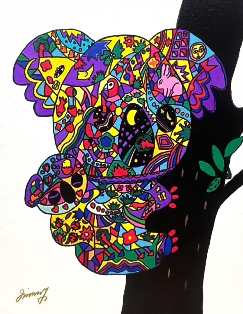 セール中 【P10号】ジミー大西 手描き油彩 肉筆画 コレクション