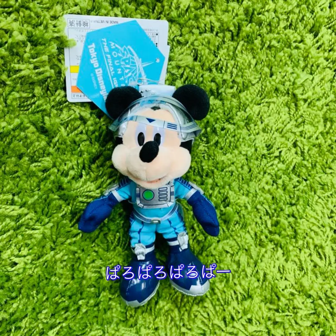 ディズニー♡スペースマウンテン　カチューシャ＆ミッキーぬいぐるみバッジ 2025年最新】 ミッキー ぬいぐるみバッジ スペースマウンテンの