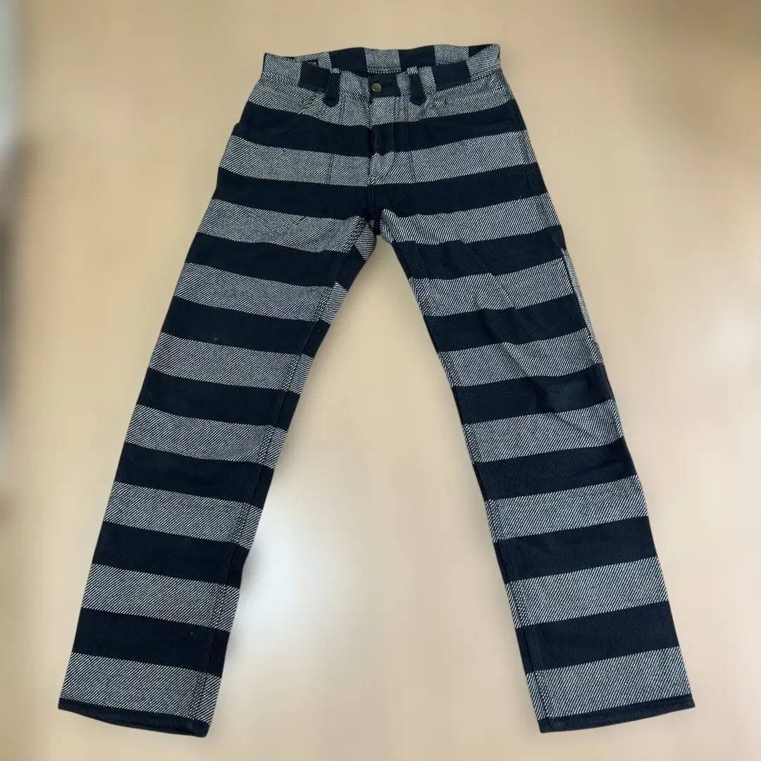 未使用　ウエストライド　ボーダーパンツ　size32 ウエストライド ボーダーロングパンツ - ザ・ウォーリアーズ