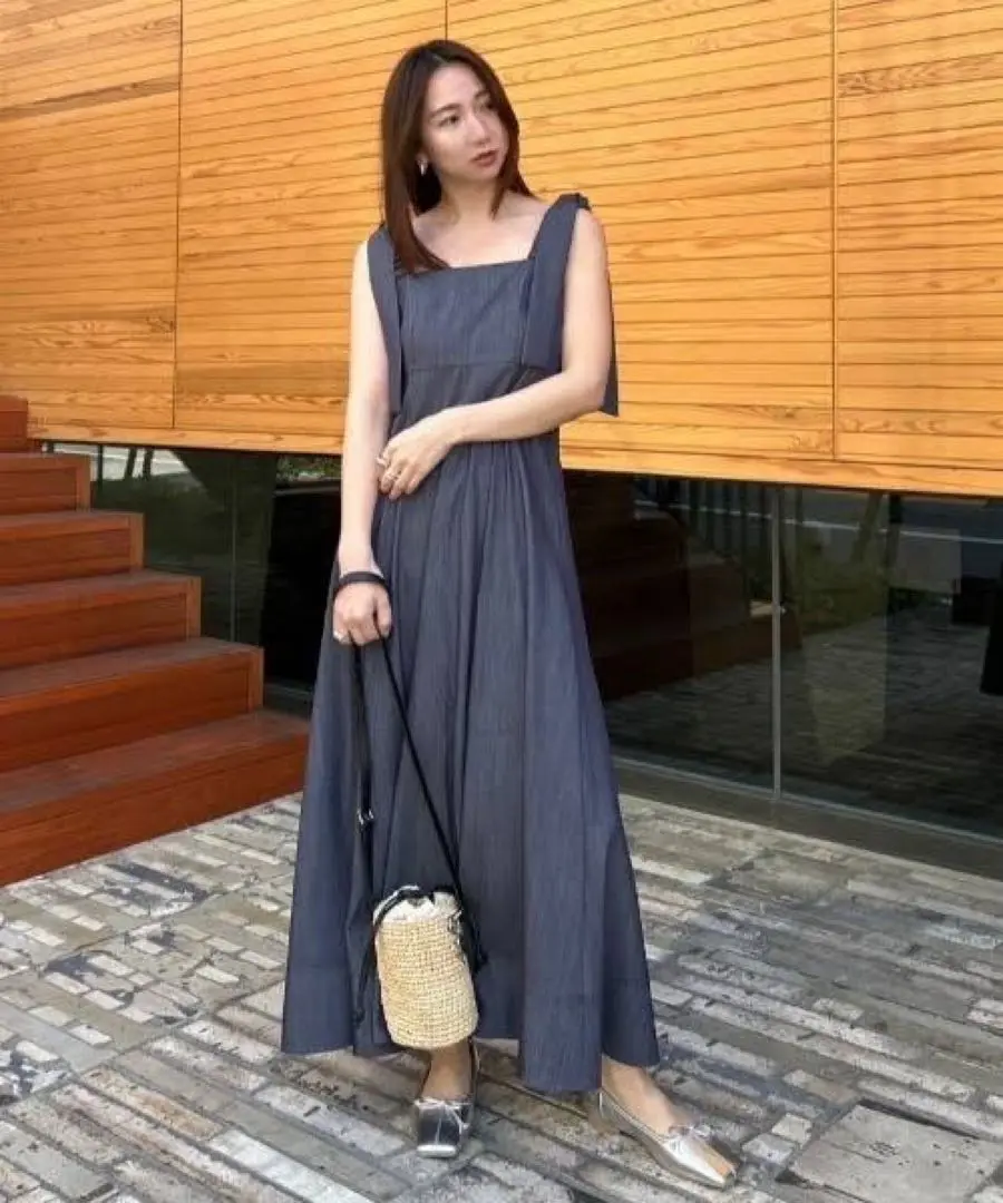 FRAY I.D ワイドストラップステッチOP M 美品 Amazon.co.jp: [フレイ アイディー] ワイドストラップステッチ