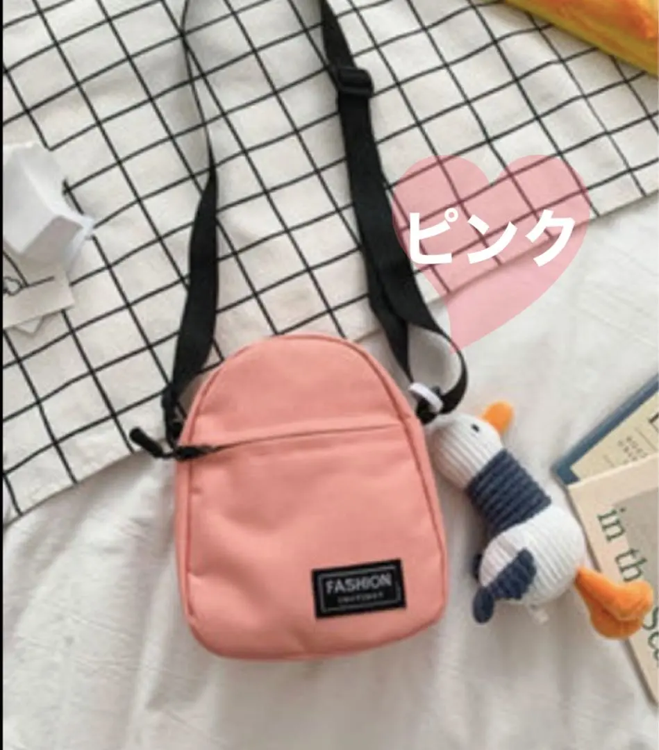 斜挎包 肩背包 粉紅色 的縮圖