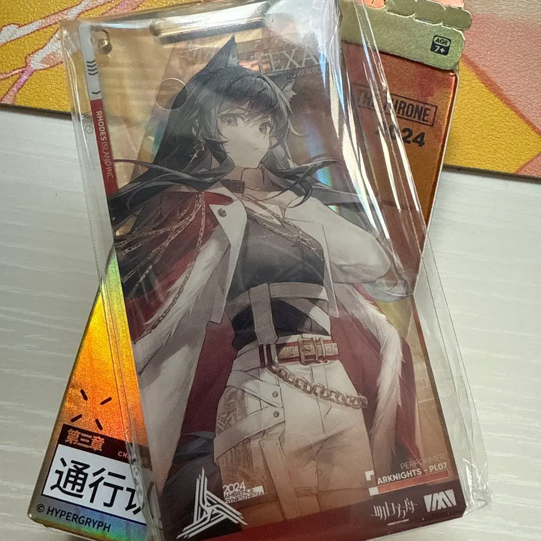 アークナイツ 明日方舟 アクリルキーホルダー テキサス 通行認証 音律 2022 明日方舟公式店】沙洲尋宝季 通行認証 42.0 アクリル
