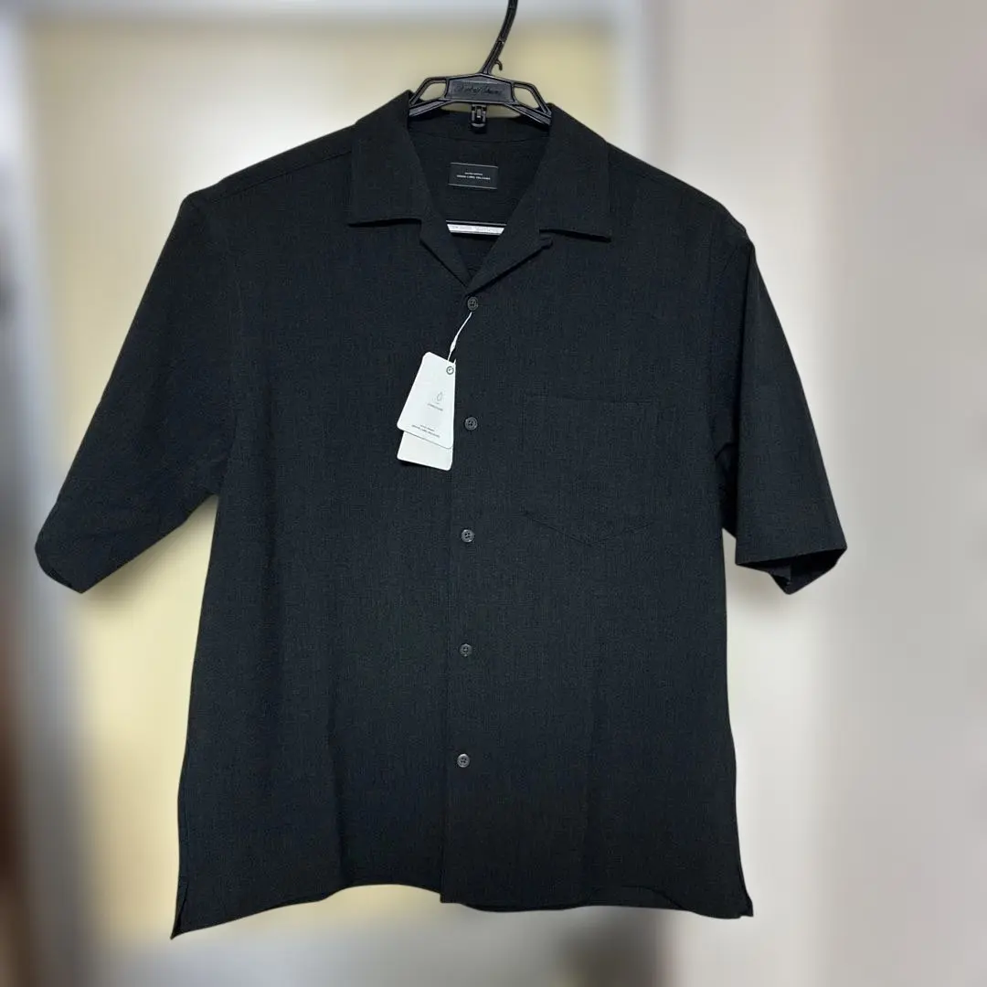 Thumbnail of Dry Dobby Stretch Just Loose Open Collar Shirt - Wrinkle-Resistant -