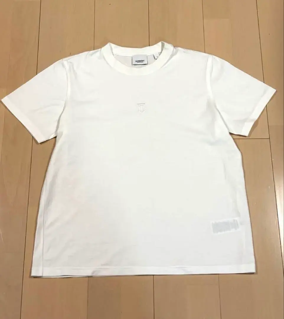 Thumbnail of 【Excellent Condition】Burberry Cut and Sew Short Sleeve Shirt TB Logo Embroidery M Size White