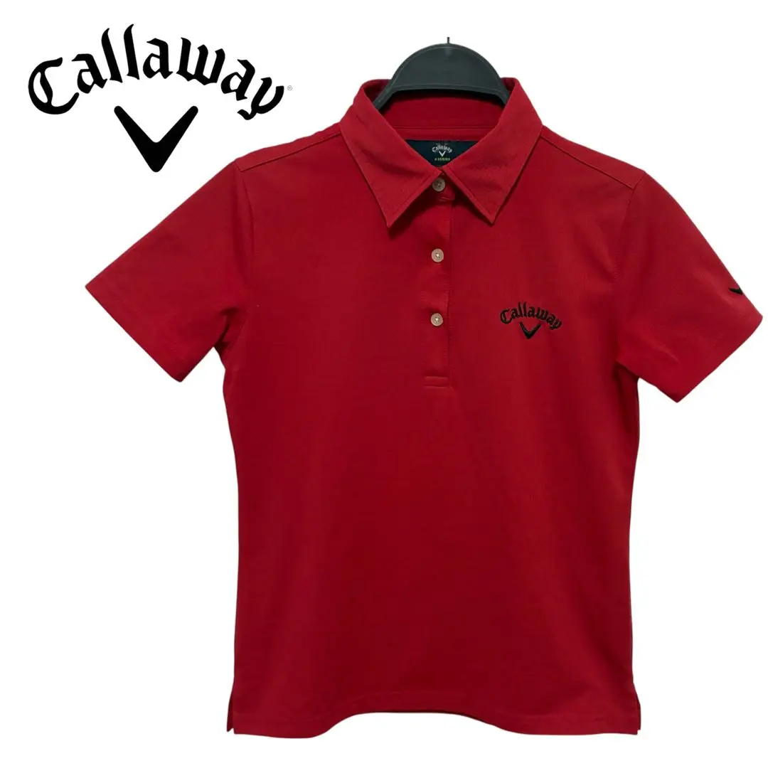 Thumbnail of Callaway Red Polo Shirt Golf Wear GOLF Short Sleeve T-shirt Excellent Condition