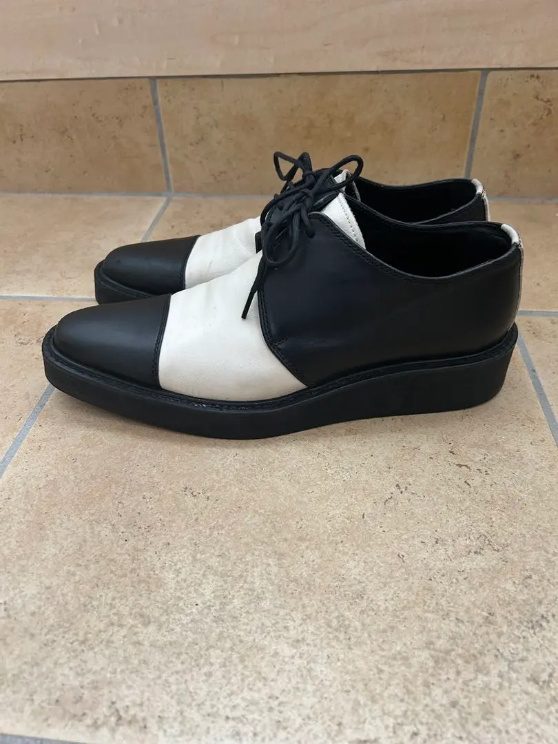 未使用級　ヨウジヤマモト 厚底レースアップシューズ 革靴ローファー 2025年最新】Yohji Yamamoto レディース ローファー・革靴の人気