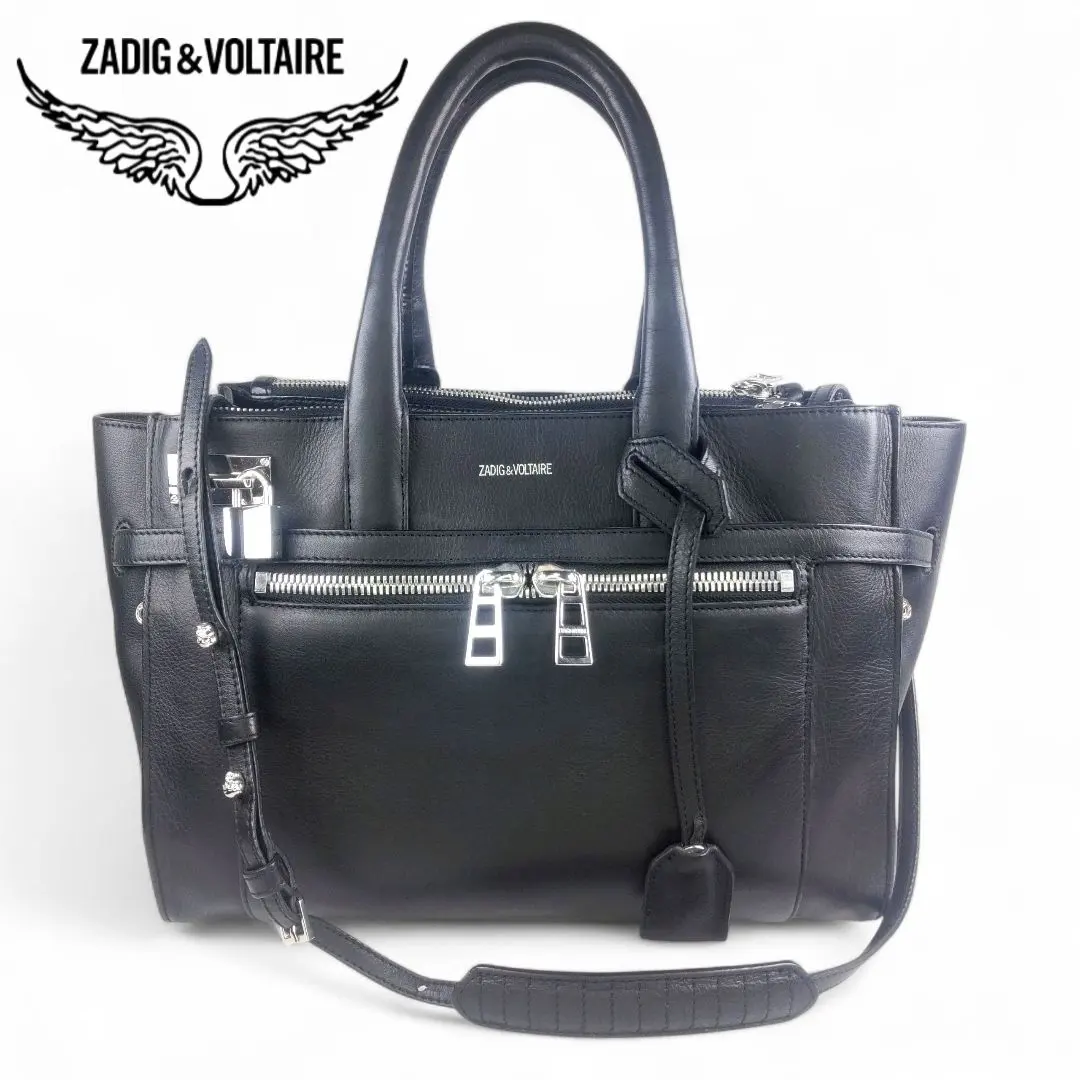 【ZADIG&VOLTAIRE】美品 2way ハンド バッグ candide Zadig & Voltaire | Candide medium black suede handbag – lemlò