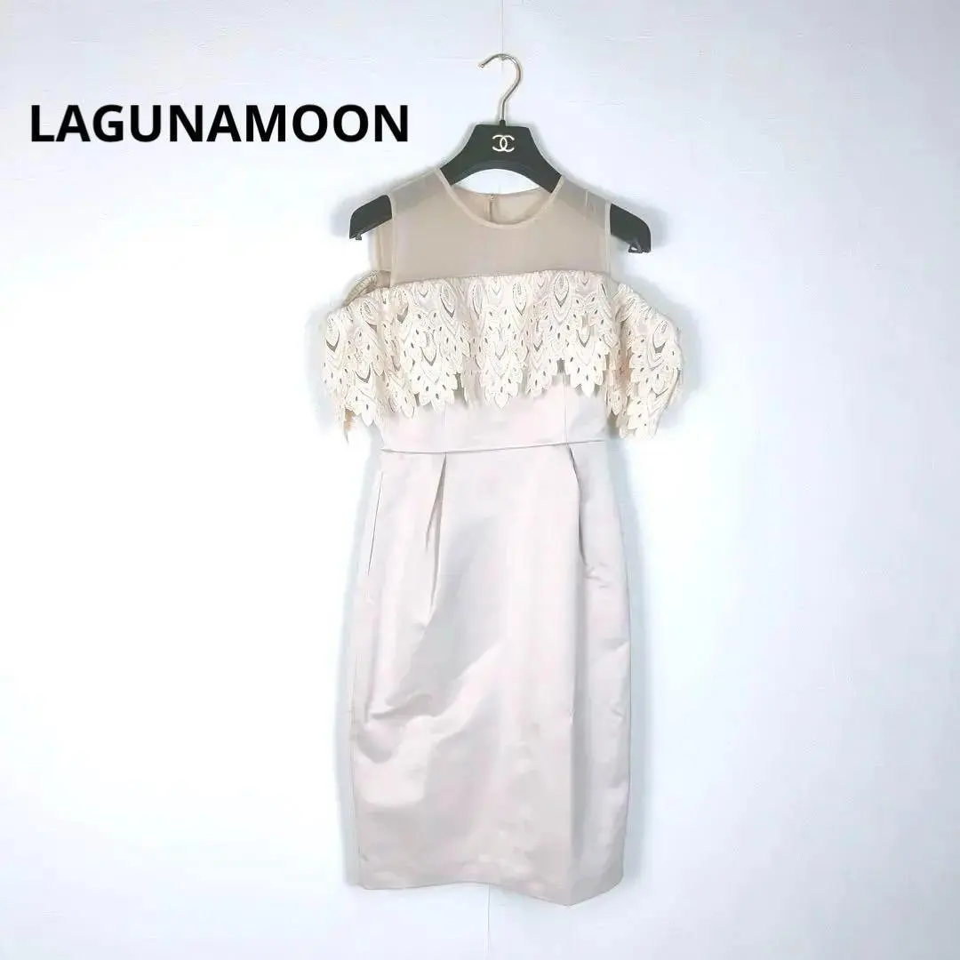 LAGUNAMOON ティアード 蕾絲 連衣裙 無袖 禮服 的縮圖