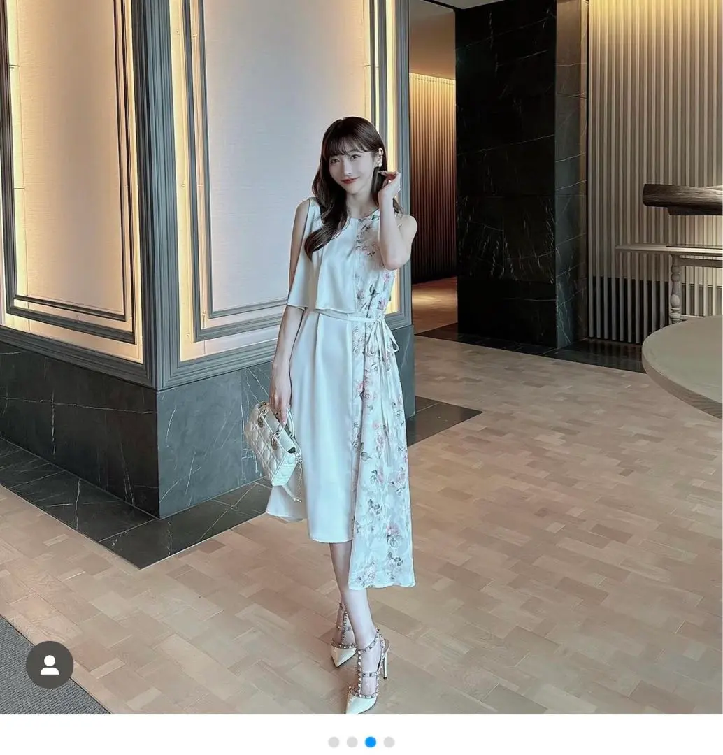 ワンピース Riu Flower &marble dress 2025年最新】Riu flower&marble dressの人気アイテム - メルカリ