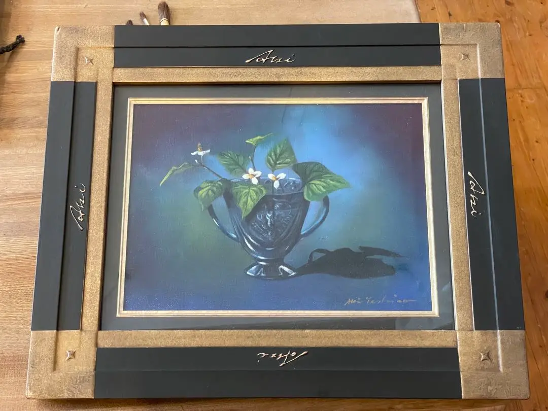 真作」香川正敏「王城えの道」風景画 油彩画 額装 サイン有り F8