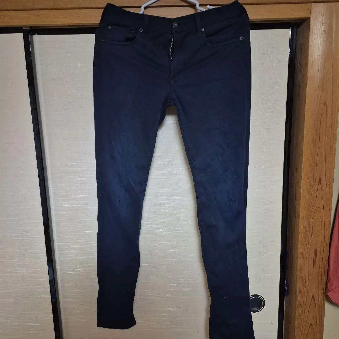 Thumbnail of GU Navy Skinny Denim Jeans - Stretch