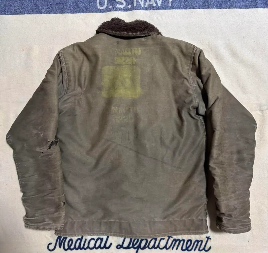 Thumbnail of [Special] 40s US NAVY N-1 Deck Jacket, Stencil, Yellow