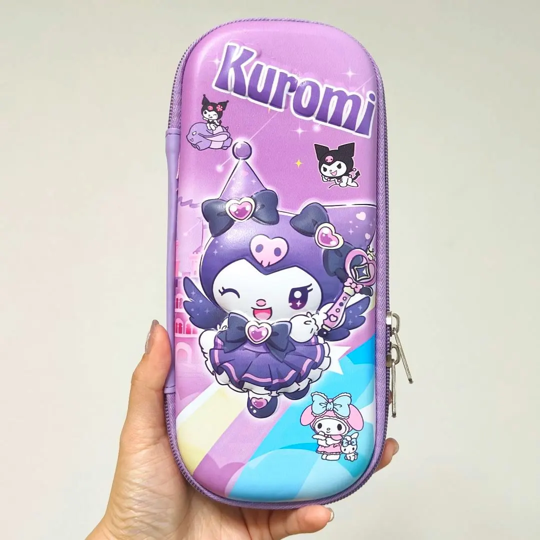 全新未使用 Kuromi 筆袋 紫色雙拉鍊 Kuromi 的縮圖