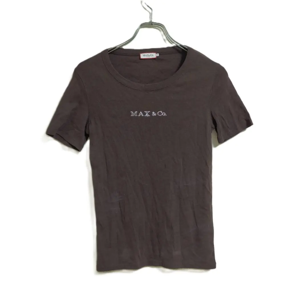 MAX&Co. ゴールドグリッター Tシャツ 半袖 MAX&Co. ゴールドグリッター Tシャツ 半袖