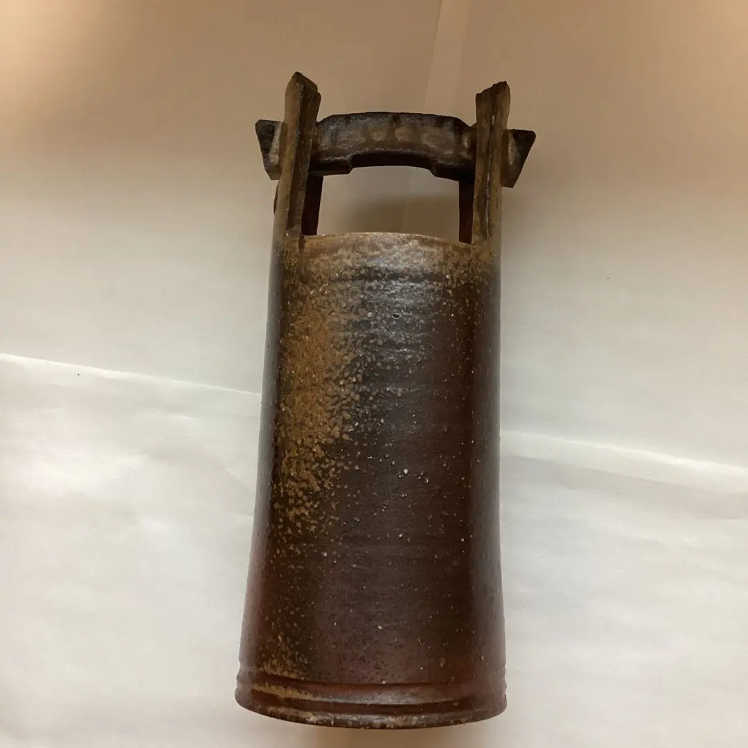 Thumbnail of Bizen-yaki brown ceramic vase