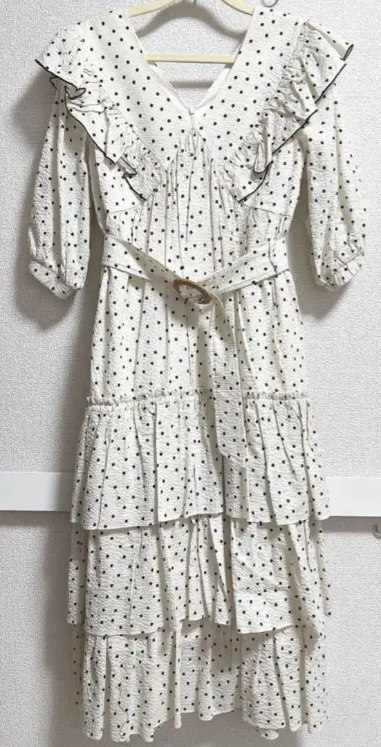 Herlipto Miracle Wave Belted Dot Dress