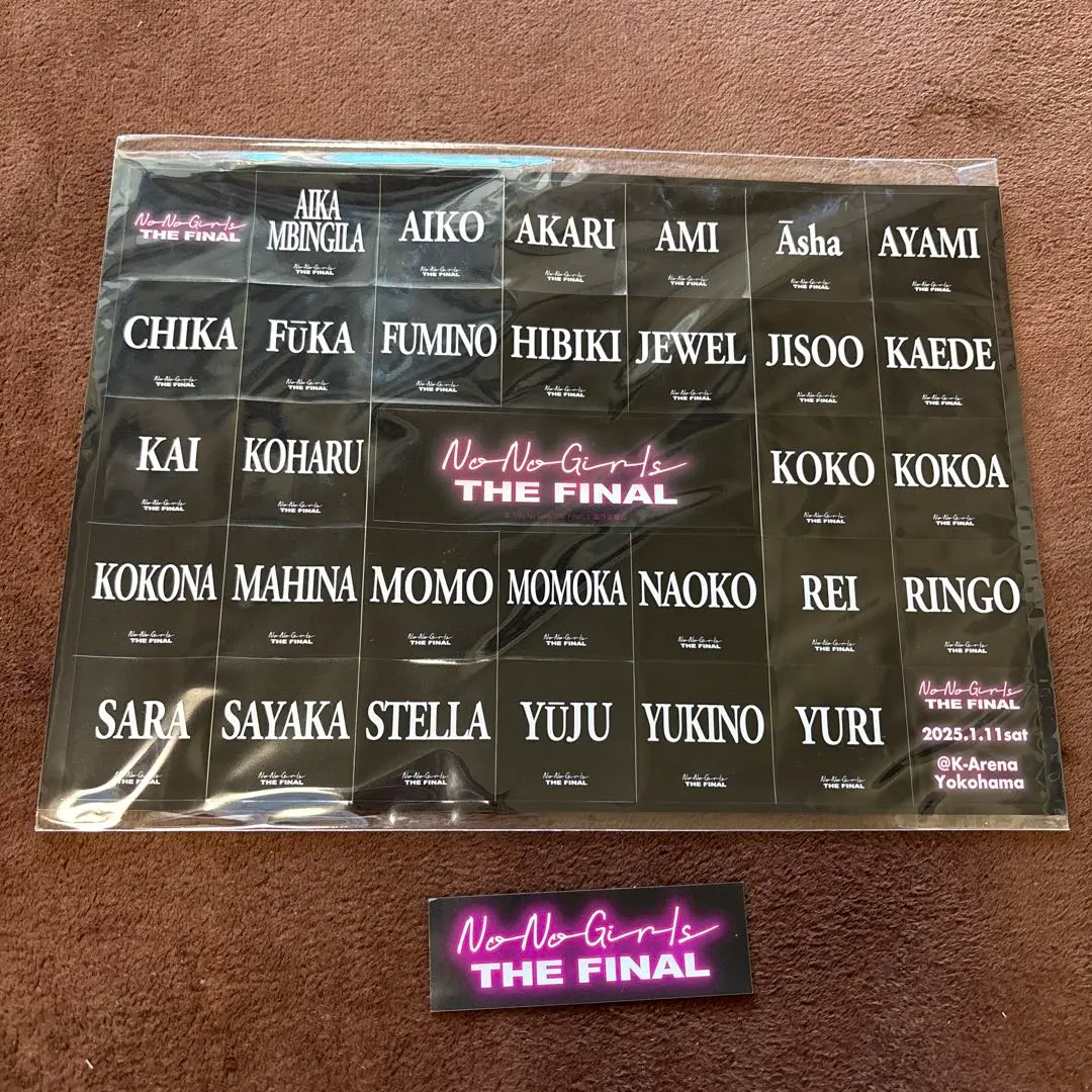 ノノガ NoNoGirls THE FINAL タオル+ステッカー m13425004209_1.jpg?1736990963