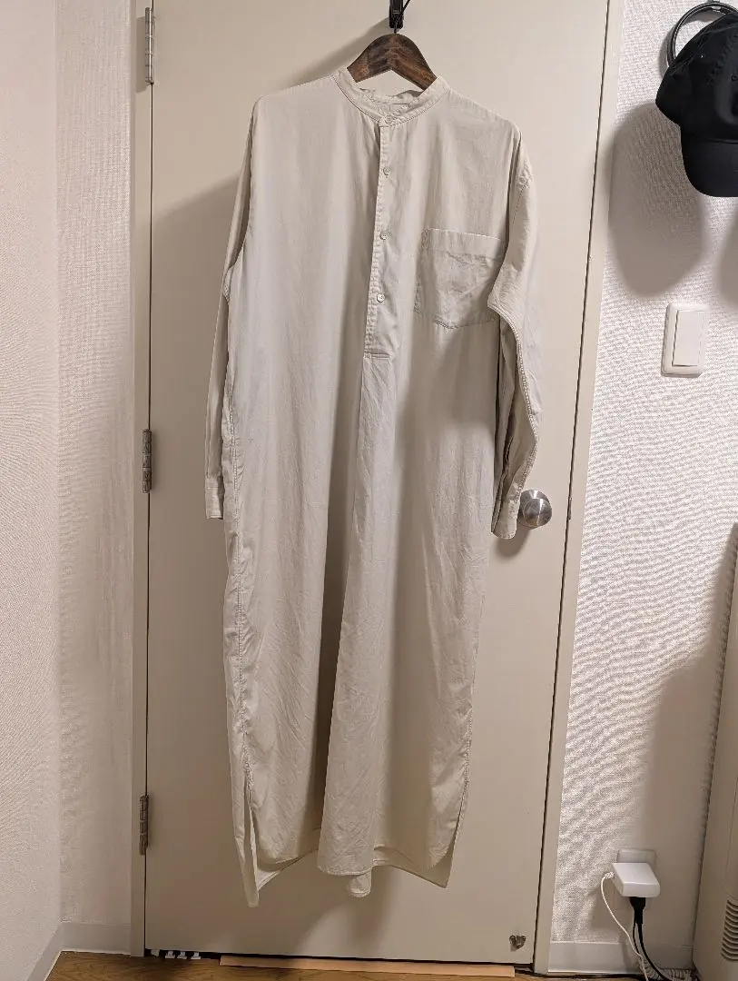 Thumbnail of LENO Beige Long Sleeve Shirt Dress Size 1 (M)