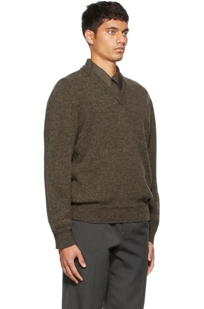 美品LEMAIRE ブラック Vネックセーター LEMAIRE - Uniqlo U ミラノリブVネックセーター（長袖）の通販