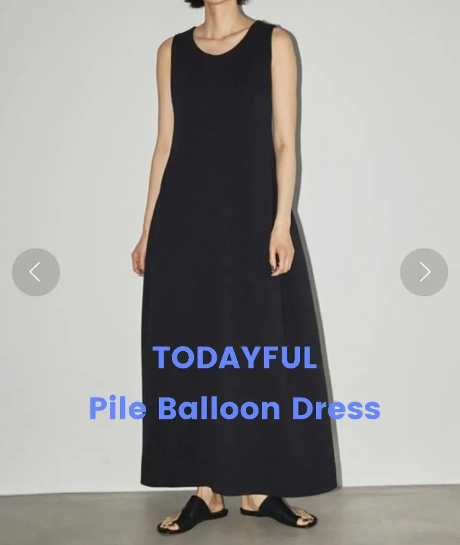 ワンピース todayful Pile Balloon Dress TODAYFUL（トゥデイフル）の「【TODAYFUL/トゥデイフル】パイル