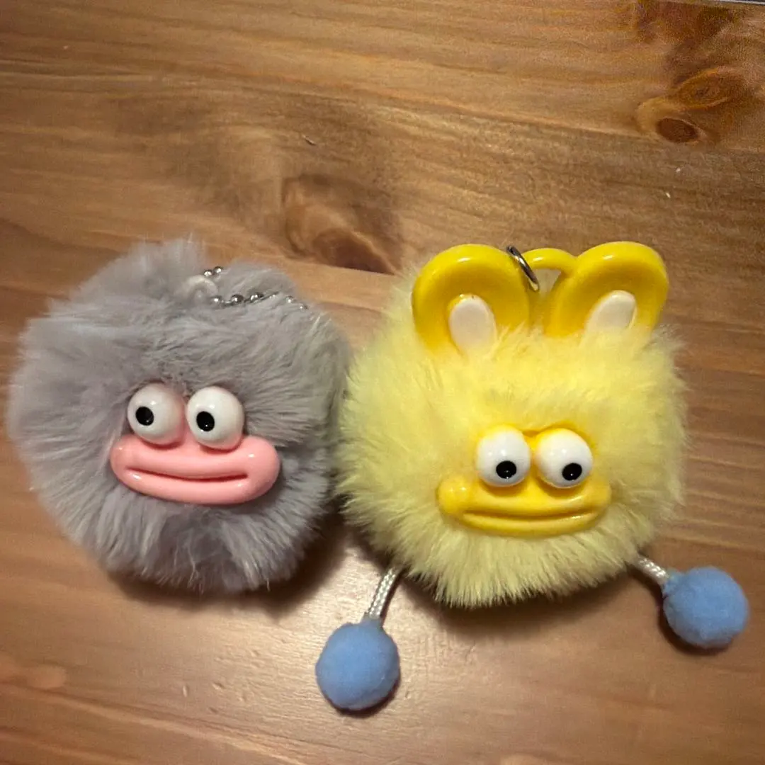 Thumbnail of Set of 2 Fluffy Character Keychains